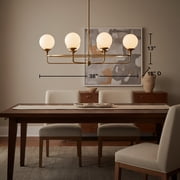 Elk Home 38-Inch Wide Beverly Hills Chandelier, Modern, Satin Brass
