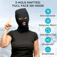 thumbnail image 2 of Zukuco 3 Hole Knitted Full Face Ski Mask Winter Face Cover for Outdoor Sports, 2 of 6