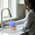 thumbnail image 5 of 700ml reusable cold water cup plastic cup, double-layer solid color beverage cup with lid and straw, 5 of 5