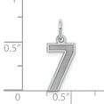 thumbnail image 2 of Pendentif Breloque en Argent Sterling 925 Numéro 7, 2 of 6
