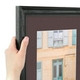 thumbnail image 6 of ArtToFrames 16x20" Matted Picture Frame with 12x16" Single Mat Photo Opening Framed in 1.25" Black Stain on Solid Red Oak and 2" Peat Mat (FWM-4083-16x20), 6 of 8