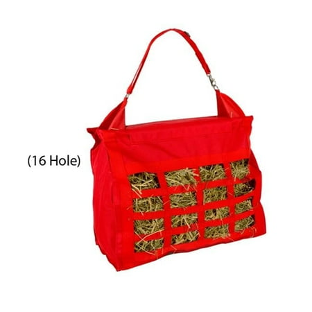 Jacks Slow Feed Hay Bag Tote-16 Hole  Red