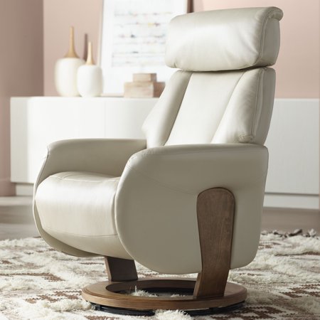 - BenchMaster Augusta Taupe Faux Leather 4-Way Recliner Chair