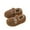 Brown, variant on Soft Loafers for Girls with Faux Fur Fuzzy Slip-on Shoes Flat Heel Comfortable Sole with Buckel Warm Winter Footwear Snow Boots Fleece Lined Insole Comfy Footwear