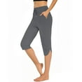 thumbnail image 4 of Seductiva Sales Today Casual Pants for Women Women's Solid Color Split Yoga Cropped Pants, 4 of 5