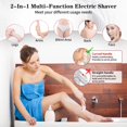 thumbnail image 2 of Maquinilla de afeitar oficial Dusk para mujer: Glide Pro 3.0, afeitadora eléctrica 2 en 1, resistente al agua y recargable para uso en seco y húmedo (rosa), 2 of 5