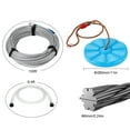 thumbnail image 5 of KFFKFF Zip Line Adventure Set, 100 ft Length for Children and Adults, Supports Up to 500 lbs, Fast Installation for Backyard Fun, Includes Durable Stainless Steel Cable, Spring Brake, Safety Gear, 5 of 9