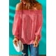 thumbnail image 4 of ABPHQTO Blusa de manga farol con estampado floral y hombros descubiertos para mujer, 4 of 5