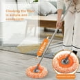thumbnail image 2 of Sylvtty High Efficiency Mop Retractable Handle 360 Degree Rotating Wet Dry Mop Dual Cleaning Efficiency Floor Cleaning Tool, 2 of 7