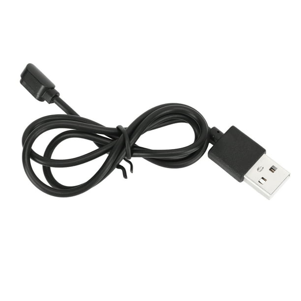 Cable De Carga Inteligente 2P Datos Magnéticos USB Cargador Negro Portable Portable