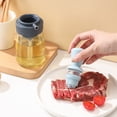 thumbnail image 1 of TIMIFIS Apartment Essentials Kitchen Squeezes Type Silicones Brush Head Bottle Brush Inverted Stainless Steel Transparent Glass Oil Pot Oil Control Bottle Soy Sauces Vinegar Bottle 350Ml, 1 of 6