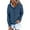 Blue, variant on Women's Button Down Drawstring Hooded Cardigan, Long Sleeve Loose Fit Pocket Sweater, Soft Polyester Casual Cover Up for Fall Winter Spring Daily Wear and Seasonal Comfort Blackish Green XL