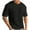 Black, variant on Lovskoo Shirts for Men Round Neck Short Sleeve Summer Solid Color Knitted T Shirt Vacation Beach Summer Tops Black