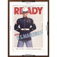 thumbnail image 5 of Art.com Ready, Marine Corps Recruiting Poster Art Print, Brown Frame Wall Art, 21" x 29", 5 of 5