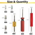 thumbnail image 2 of 39 PCS Air Conditioning Valve Core Accessories Kit, R12 R134a Refrigeration, 2 of 5
