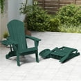 thumbnail image 6 of FOOWIN Folding HDPE Adirondack Chairs Set of 4, Green, 6 of 7
