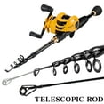 Sougayilang Casting Fishing Rod and Reel Combo Telescopic Pole with 7.21 High Speed Baitcaster