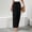 Black plus size wide leg pants a1, variant on Cagogo Women's Plus Size Wide Leg Pants High Waisted Tie Waist Flowy Solid Casual Office Long Trousers Elegant Summer Dressy Loose Palazzo Work Beach, Black 3XL