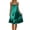 Army Green, variant on Women's Silky Satin Nightgown Low Back Ruffle Hem Slip Sleep Dress Tie-Back Spaghetti Strap Sleeveless Chemise Loungewear, S-XXL