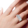 thumbnail image 3 of Pompeii Certified 3 3/4Ct Three Stone Diamond Engagement Ring 14k Gold Lab Grown, 3 of 4