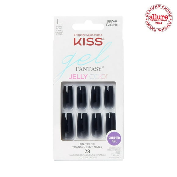 KISS Gel Fantasy - Fake Nails, Long