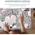 thumbnail image 3 of Extended Gaming Mouse Pad, 35.5x15.75" Non-Slip Oversized Desk Pad Mousepad with Stitched Edges Waterproof Keyboard Mouse Mat Desk Protector for Game, Office and Home, Gray Rose, 3 of 6