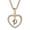 D, variant on Initial Heart Necklace for Women CZ Heart Letter A-Z Name Alphabet Pendant Necklace Valentine's Day gift
