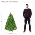 thumbnail image 3 of Árbol de Navidad Yaheetech Flocado Preiluminado 4.5 Pies con 100 Luces Blancas Cálidas, 3 of 9