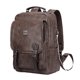 thumbnail image 1 of Mochila Retro de piel sintética PU para hombre puerto USB ordenador portátil mochila para ordenador viaje de fin de semana universitario, 1 of 8