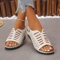 thumbnail image 6 of Wowcloth Women's Large Size Wedge Heel Sandals – Comfortable Openwork Design with Strap, Thick Sole and Lightweight for New Spring Summer Casual Fashion, 6 of 7