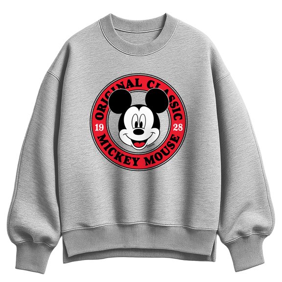 Disney - Mickey Mouse Poses - Women's Oversized Fleece Crew Sweatshirt