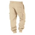 thumbnail image 4 of Men's Cargo Sweatpants Casual Jogging Hiking Pants Baggy Sweat Pants for Men Running Athletic Workout with Pockets Khaki L, 4 of 8