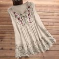 thumbnail image 2 of ZyeKqe Tank Top for Women Dressy Casual Sleeveless Lace Tunic Top Summer Crew Neck Loose Fitted T Shirts, 2 of 3