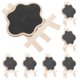 thumbnail image 5 of Chalk Board Signs Mini Blackboards Memo Board For Pubs Kitchens Wood Material Rectangular Shape 10.6x8cm 7Pcs, 5 of 5