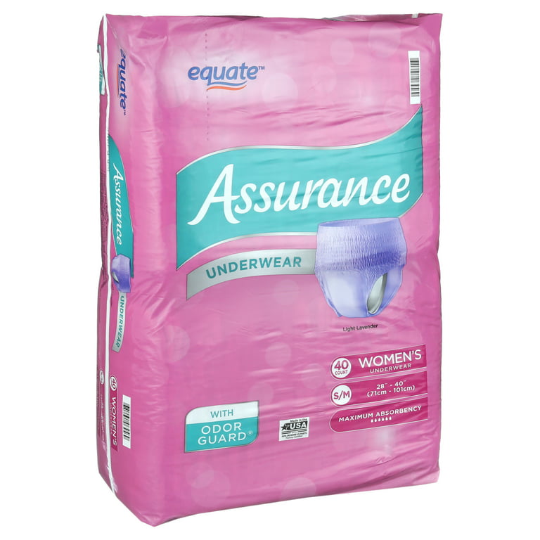 108 Ct Assurance Women's Incontinence Underwear Omni-Odor Guard