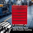 thumbnail image 5 of 7 Drawer Rolling Tool Chest Cabinet, Large Capacity Metal Tool Box with Wheels and Cylinder Locking, Storage Organizer Tool Cart for Garage, Warehouse, Work Shop, 5 of 8