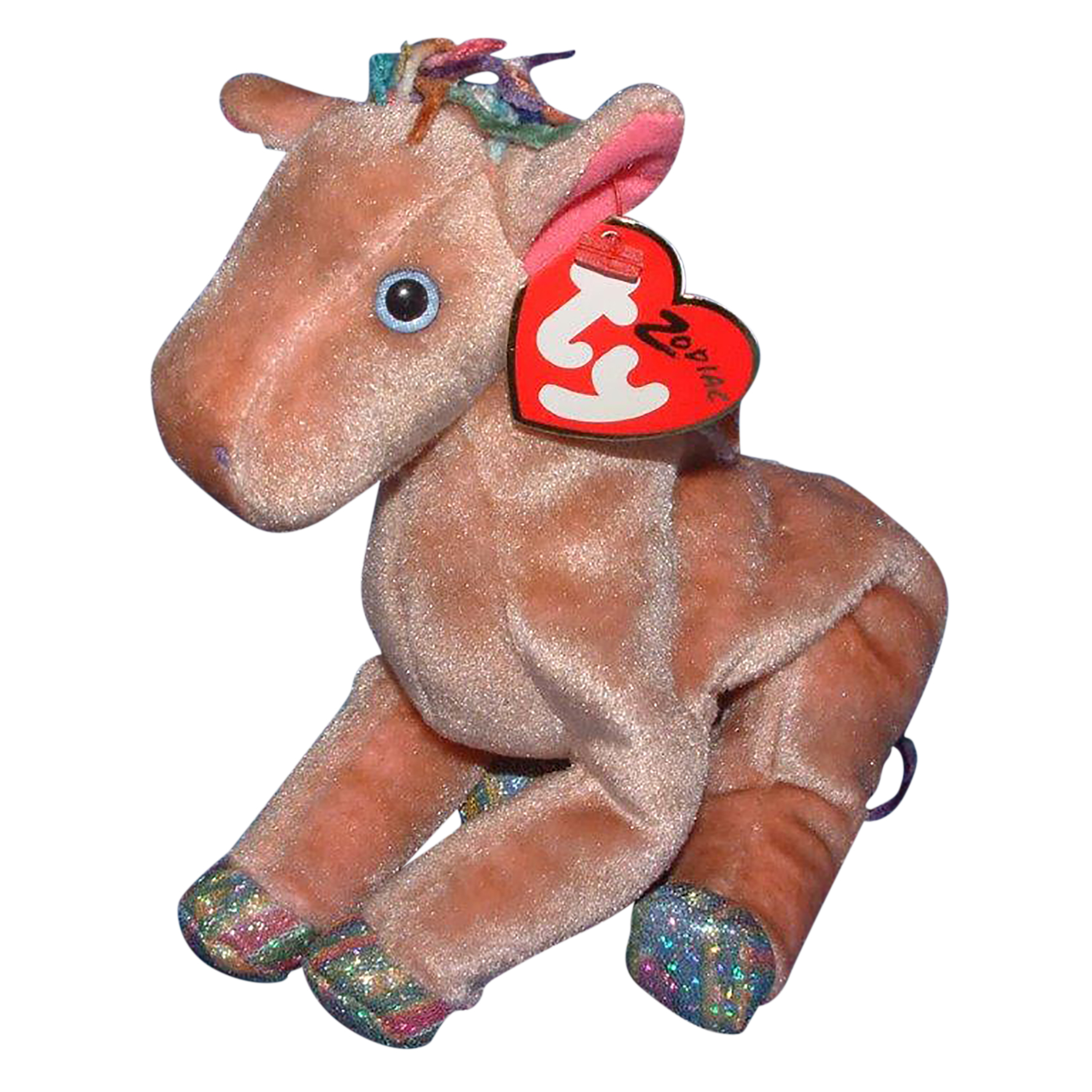 Ty Beanie Baby Zodiac Horse Stuffed Animal MWMT
