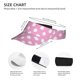 thumbnail image 3 of Balery Pink And White Polka Dot Gorra deportiva con visera ajustable para mujer y hombre (talla única), 3 of 7
