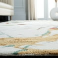 thumbnail image 4 of SAFAVIEH Soho Agnes Abstract Wool Area Rug, Ivory/Multi, 7'6" x 9'6", 4 of 6