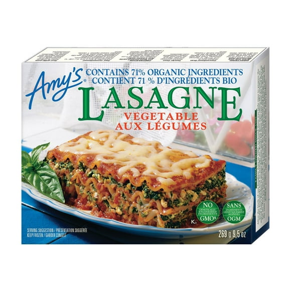 Amy's lasagne aux legumes 269g