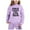 Light Purple, variant on LIUYUNNN Kids Boys Girls Active Sweatsuit 2PC Long Sleeve Letter Green Pullover Hoodie Sweatshirt and Jogger Sweatpants Fall Clothes Boys Outfits 3-4 Years Boys Girls Fall and Winter Outfits