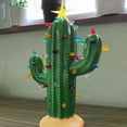 thumbnail image 5 of Mother's Day Sale Clearance - Cactus Christmas Tree With Lights Lighted Resin Ceramic Christmas Tree Vintage Christmas Cactus Decor Light Up Christmas Tree Cactus For Xmas Home Tabletop Decorations, 5 of 5