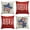 A, variant on Sm:)e Buffalo Plaid Eucalyptus America Star 4th of July Throw Pillow Cover 18x18 Inch Set of 4, Polyester Patriotic Outdoor Pillow Case for Sofa Couch, Red