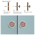 thumbnail image 4 of 4 Pcs Geometry Knobs for Kitchen Cabinet Cupboard Dresser Bookcase Drawer Pulls Handles Round Home Decor, 4 of 5