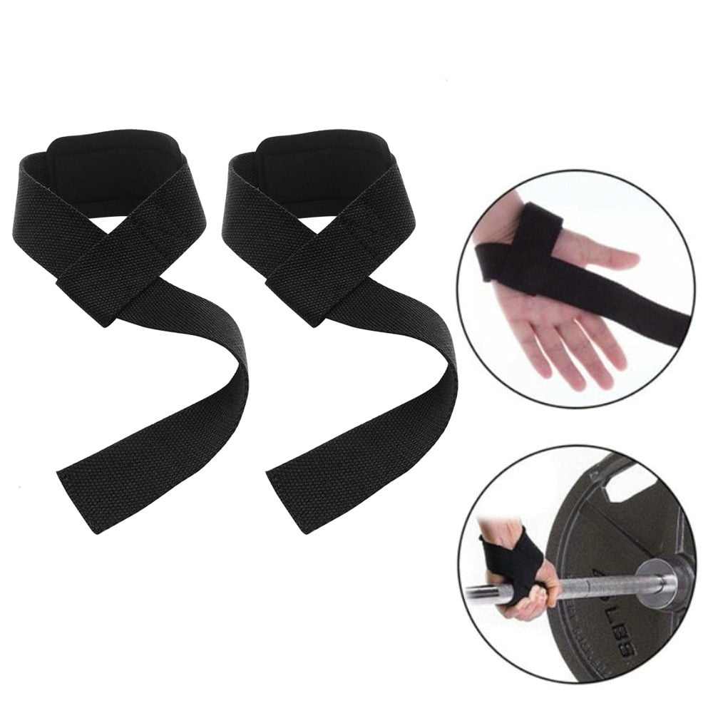 Gym Weight Lifting Straps Power Training Grip Gloves Wrist support wrap  Hand bar