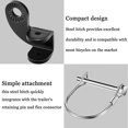 thumbnail image 3 of Sets Bike Trailer Hitch Connector, Bike Connector Accessory Adapter, Angled Replacement Connector, 12.2mm Bike Trailer Hitch Compatible with Burley, 3 of 4