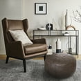 thumbnail image 6 of Thgonwid 21.7*13.7 inch Indoor Vegan Leather Pouf, Unstuffed , Deep Coffee (No Filler), 6 of 7
