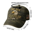 thumbnail image 3 of Chanana DD 214 This is a Veterans' Matter Hat,Military Service Baseball Cap for Men, Patriotic Veteran Day Gifts for Retired Soldiers, 3 of 9