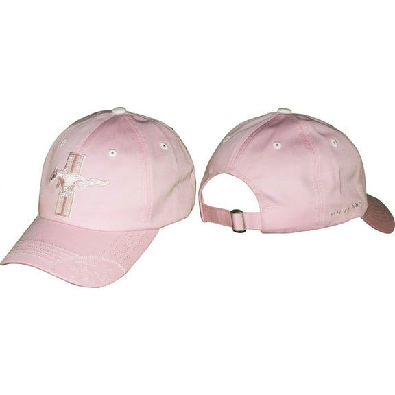 Ford Mustang Pink Unstructured Cotton Hat - Adult