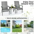 thumbnail image 6 of Gymax 3PCS Rattan Bistro Chair Set Patio Furniture Set W/Table Mix Gray, 6 of 8